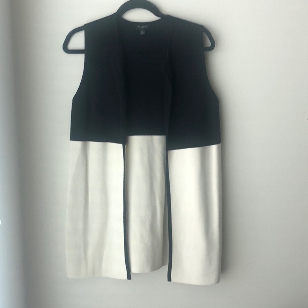 TALBOTS Open Elongated Cardigan Vest Rare Find